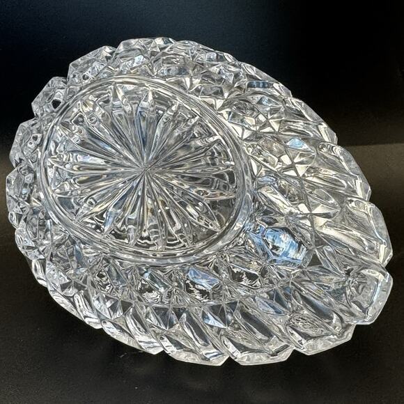 Vintage Gorham Full Lead Crystal Chantilly Egg Candy Dish Trinket bowl - Picture 9 of 9